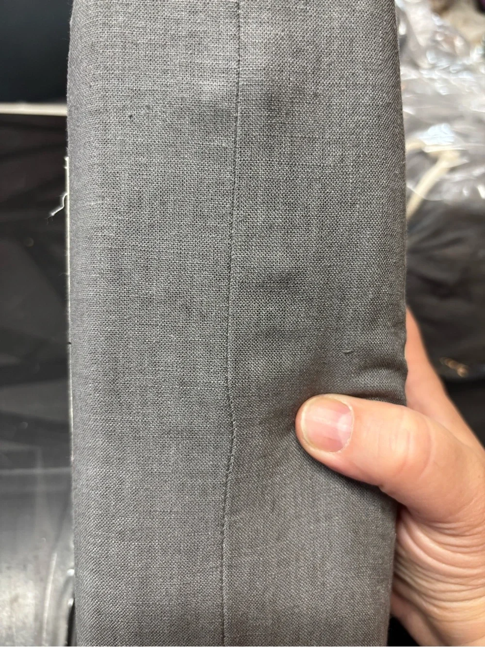 Casaluna Gray Linen-Blend Bedskirt - Queen